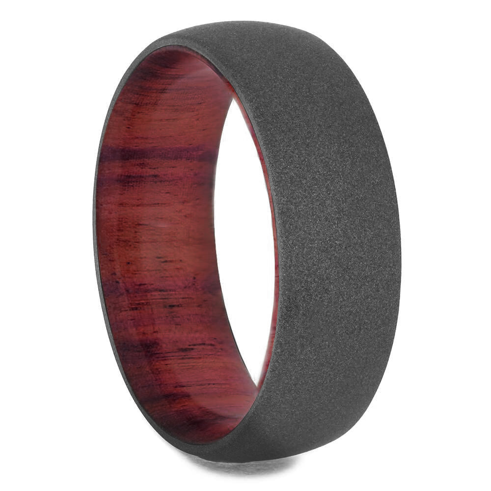Wood and Titanium Wedding Bands