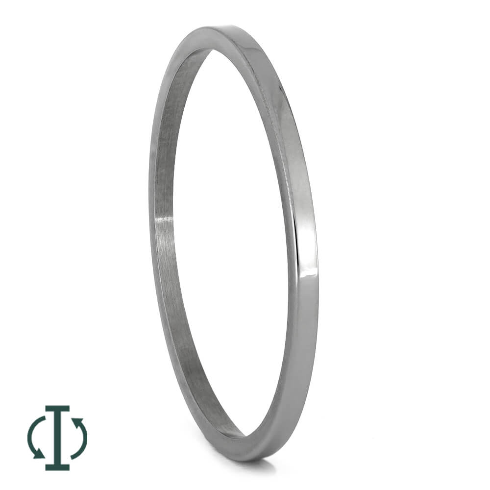 Titanium Pinstripe Components For Interchangeable Rings, 1MM or 2MM-INTCOMP-TI - Jewelry by Johan