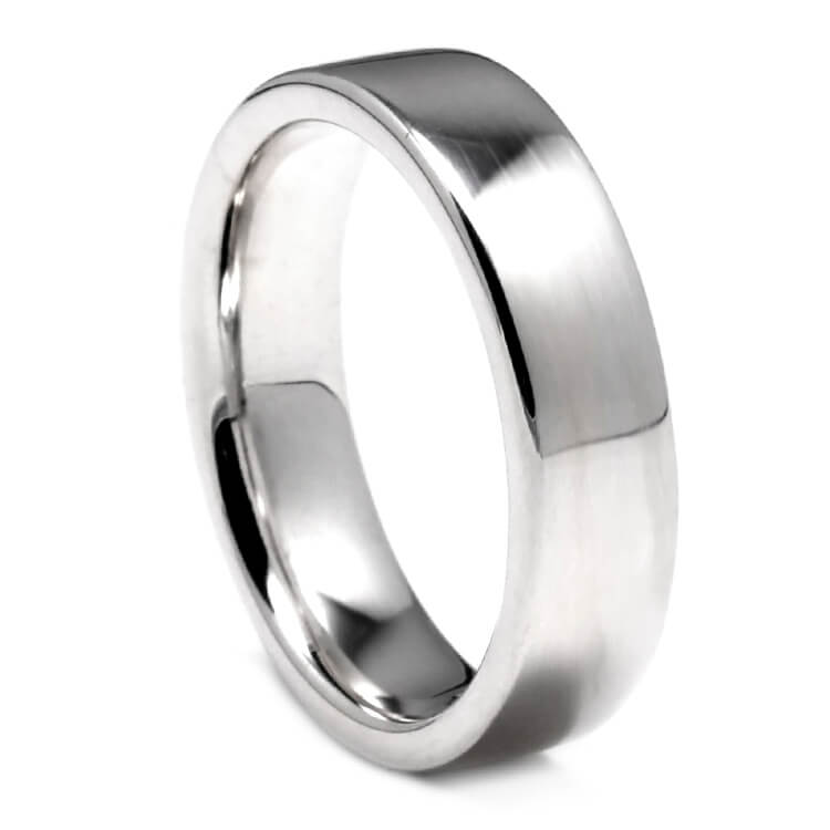 Flat Sterling Silver Ring With Polished Finish