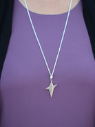 30" Star Necklace With Muonionalusta Meteorite, In Stock-RSSB158 - Jewelry by Johan