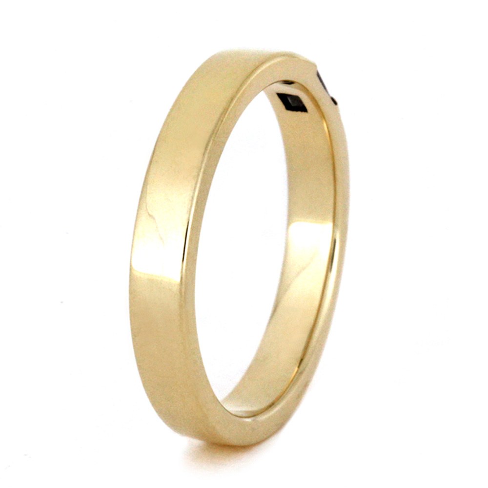 Baguette Diamond Engagement Ring in Yellow Gold-3403 - Jewelry by Johan