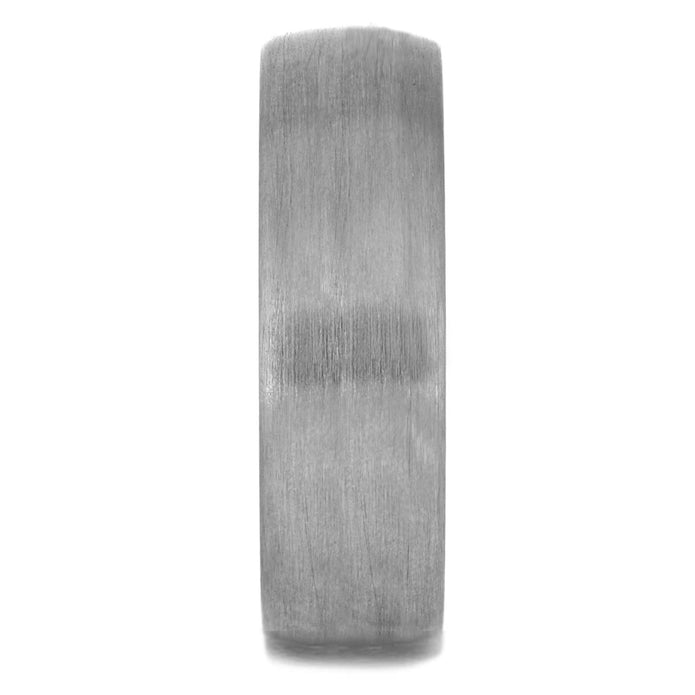 Whiskey Barrel Ring with Brushed Titanium Overlay - Jewelry by Johan