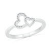 Intertwined Hearts Promise Ring With Diamonds - JBJ
