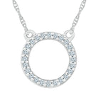 Reversible Diamond Circle Necklace, Silver or White Gold-SHNW203014 - Jewelry by Johan