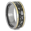 Antler and Titanium Wedding Band