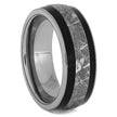 Meteorite & Exotic Blackwood Men's Wedding Band - Jewelry by Johan
