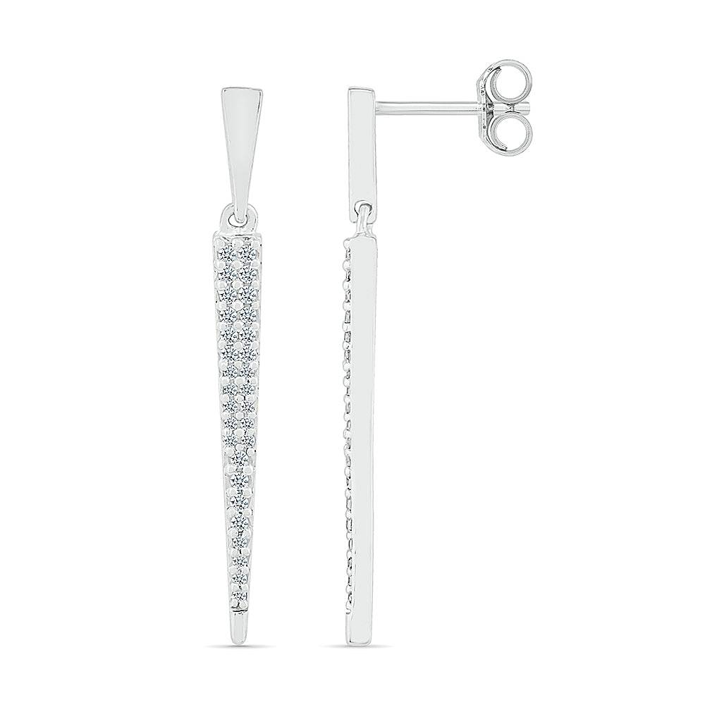 Statement Diamond Dangle Earrings - JBJ