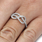 Diamond Infinity Band or Anniversary Ring, Silver or Gold-SHRF016542EAW - Jewelry by Johan