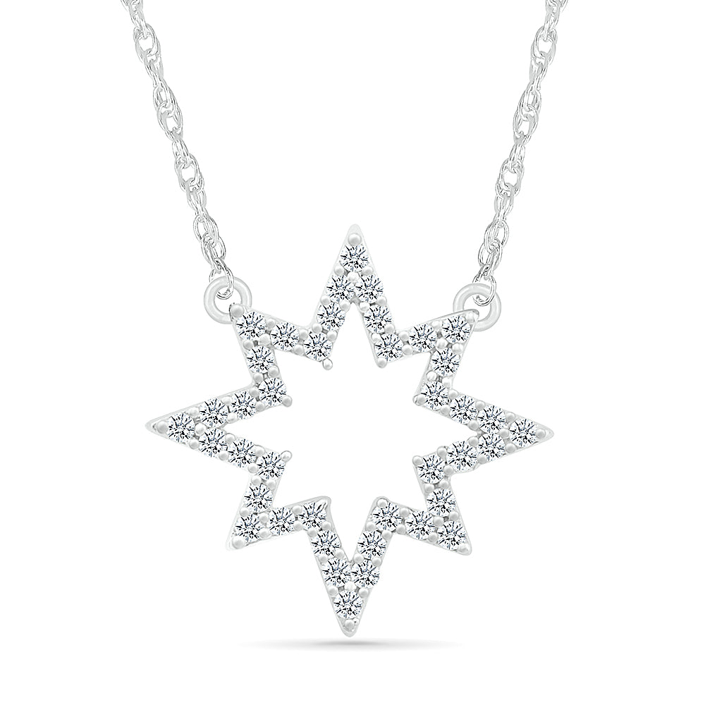 Diamond Starburst Necklace - JBJ