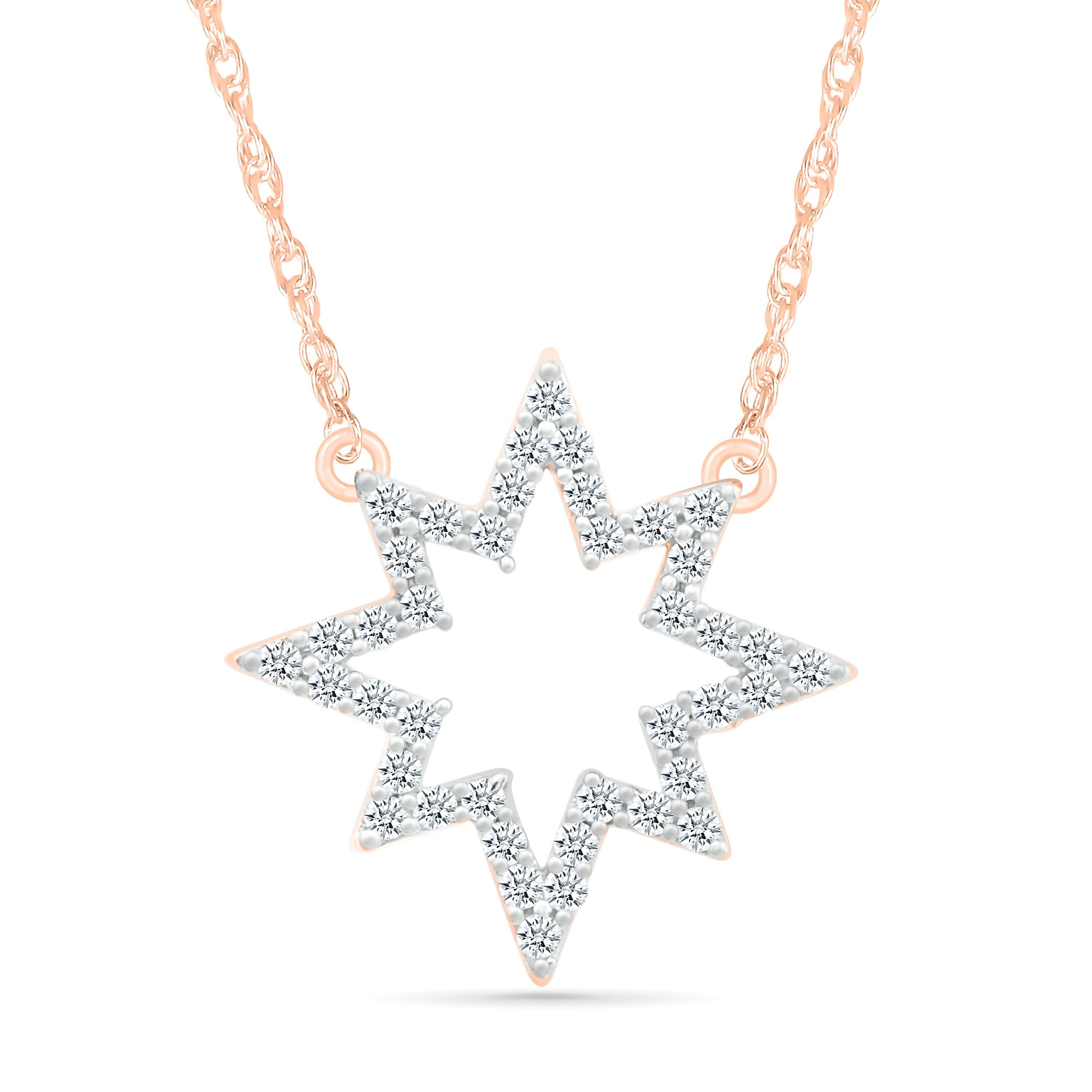 Diamond Starburst Necklace - JBJ