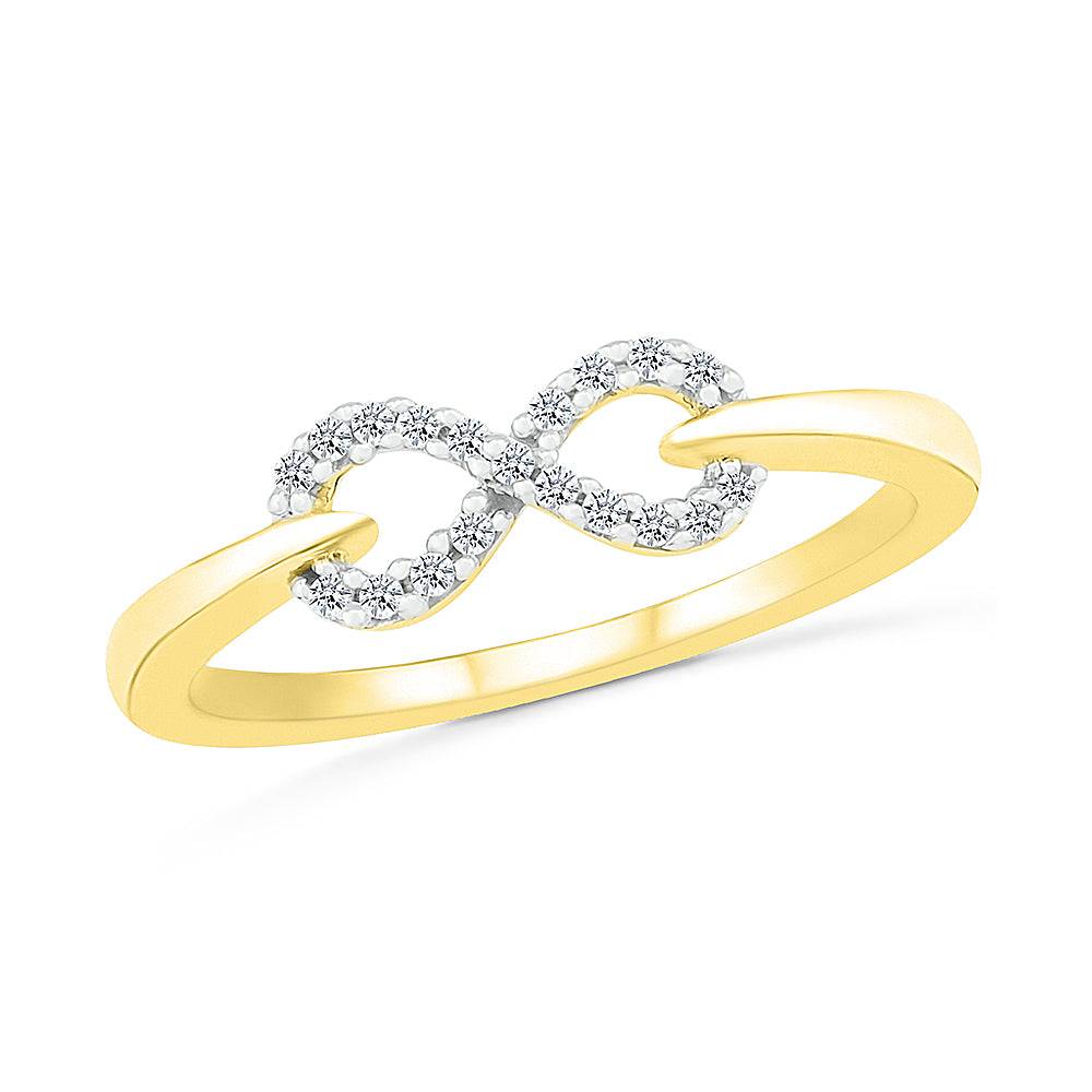 Infinity Band or Anniversary Ring with Diamonds - JBJ