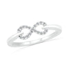 Infinity Band or Anniversary Ring with Diamonds - JBJ