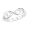 Double Infinity Ring With Diamond Accents - JBJ