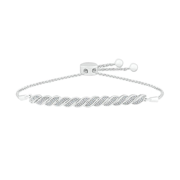 Diamond Braid Bolo Bracelet - JBJ
