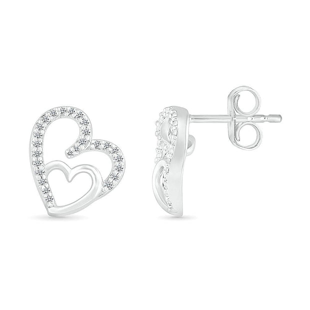 Gold Heart Earrings