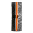 Titanium Ring With Dinosaur Bone, Meteorite & Orange Enamel-2122 - Jewelry by Johan