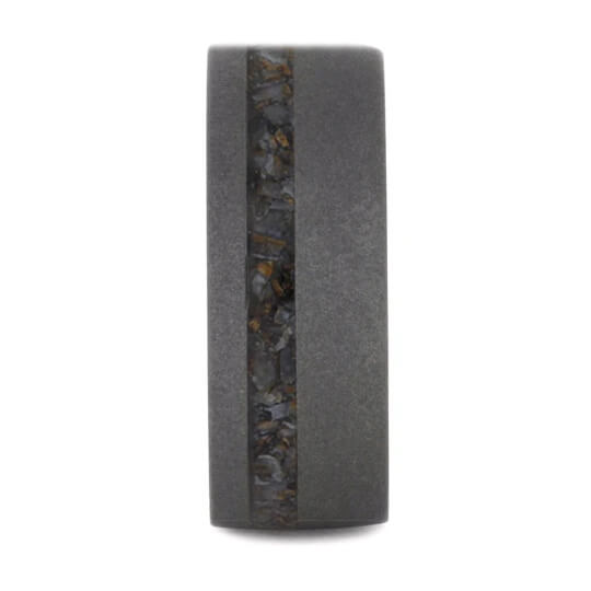 Sandblasted Ring with Crushed Dino