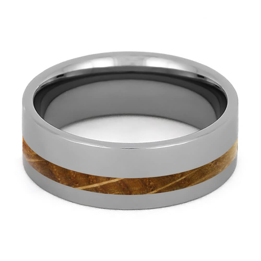 Whiskey Barrel Ring in Tungsten-2182 - Jewelry by Johan