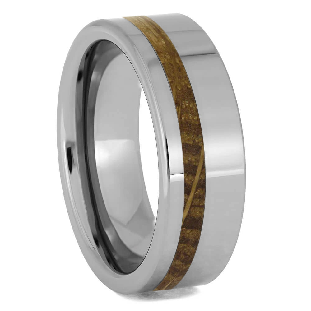 Whiskey Barrel Ring in Tungsten or Titanium - Jewelry by Johan