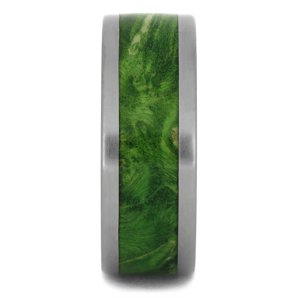 Green Wood Wedding Bands