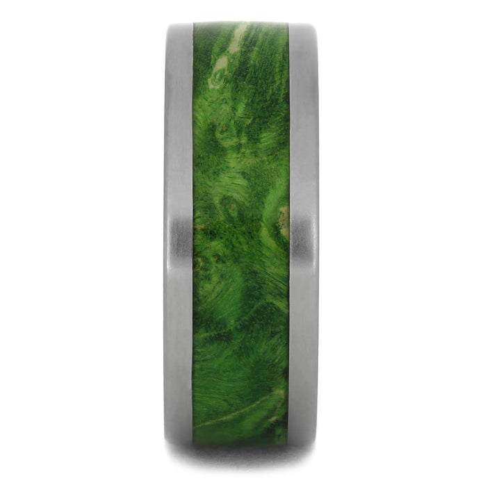 Green Wood Wedding Bands