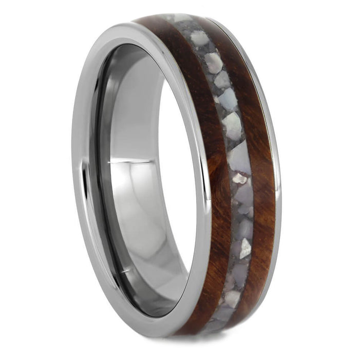 Pearl & Wood Men's Wedding Band