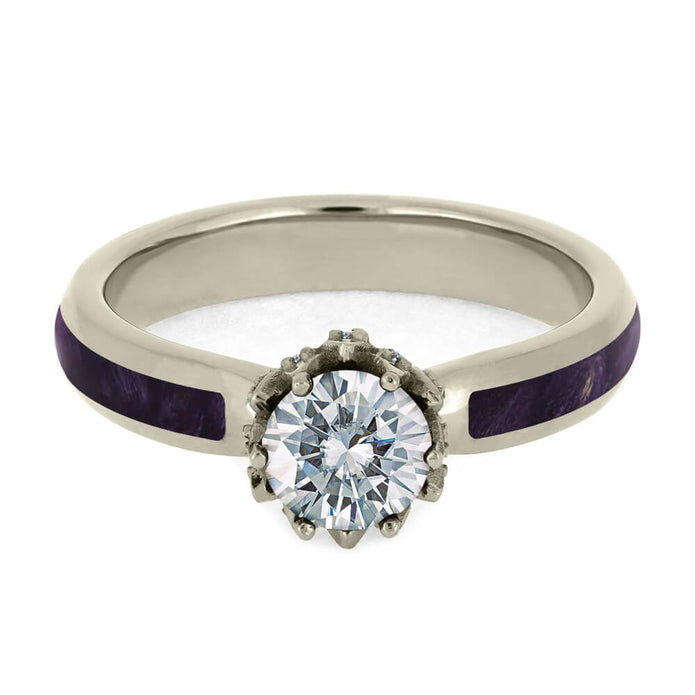 Lotus Style Engagement Ring