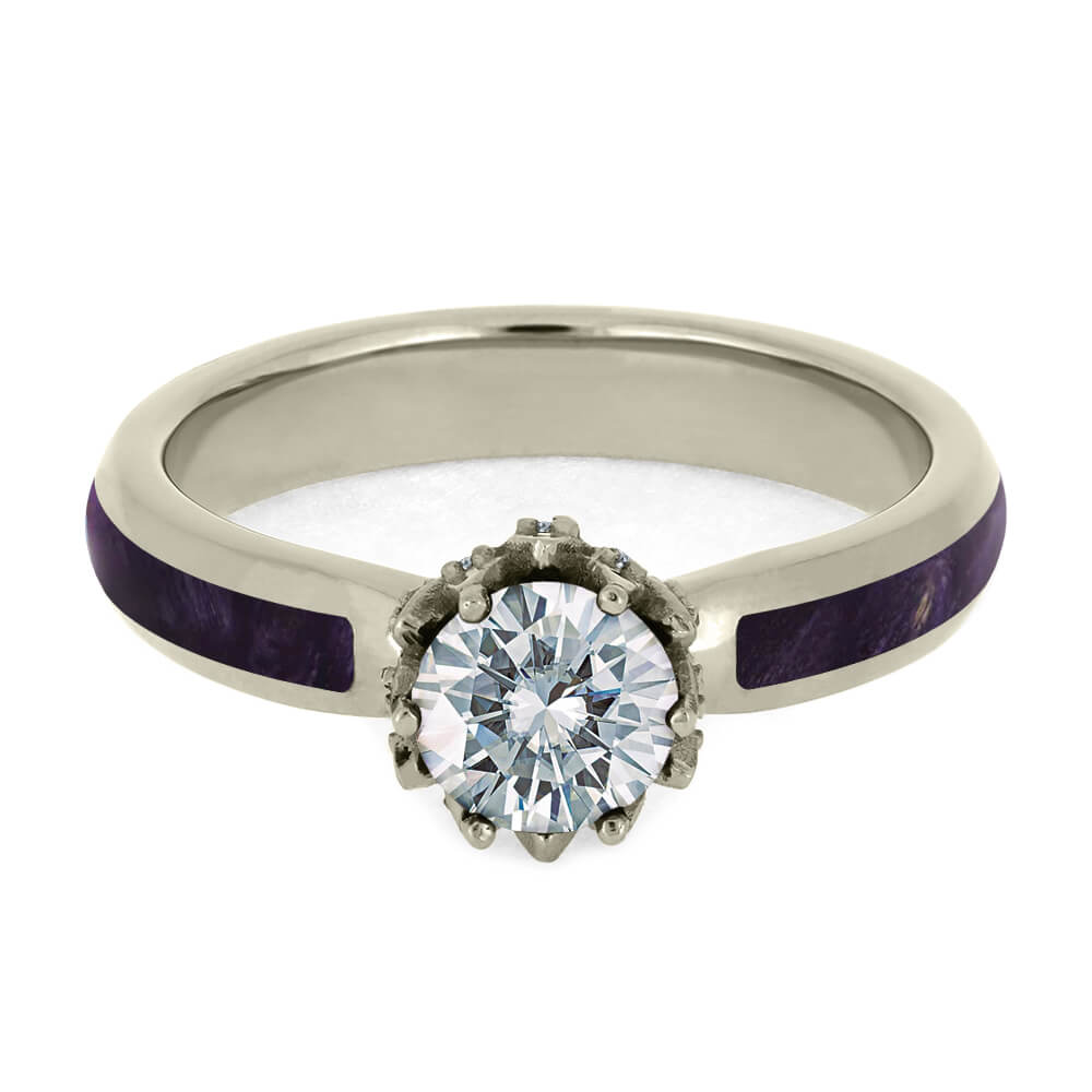 Lotus Style Engagement Ring