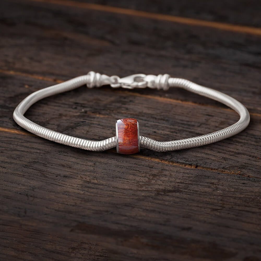 Tulipwood Charm Bead Bracelet