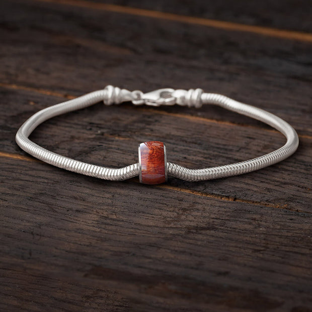 Tulipwood Charm Bead Bracelet