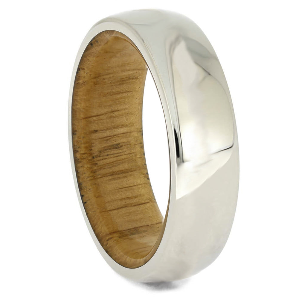 7mm Solid Gold Ring With Wood Inside - Jewelry by Johan