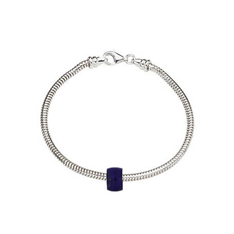 Lapis Lazuli Charm Bead Bracelet