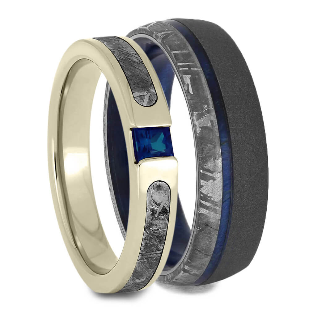 Blue Wedding Rings