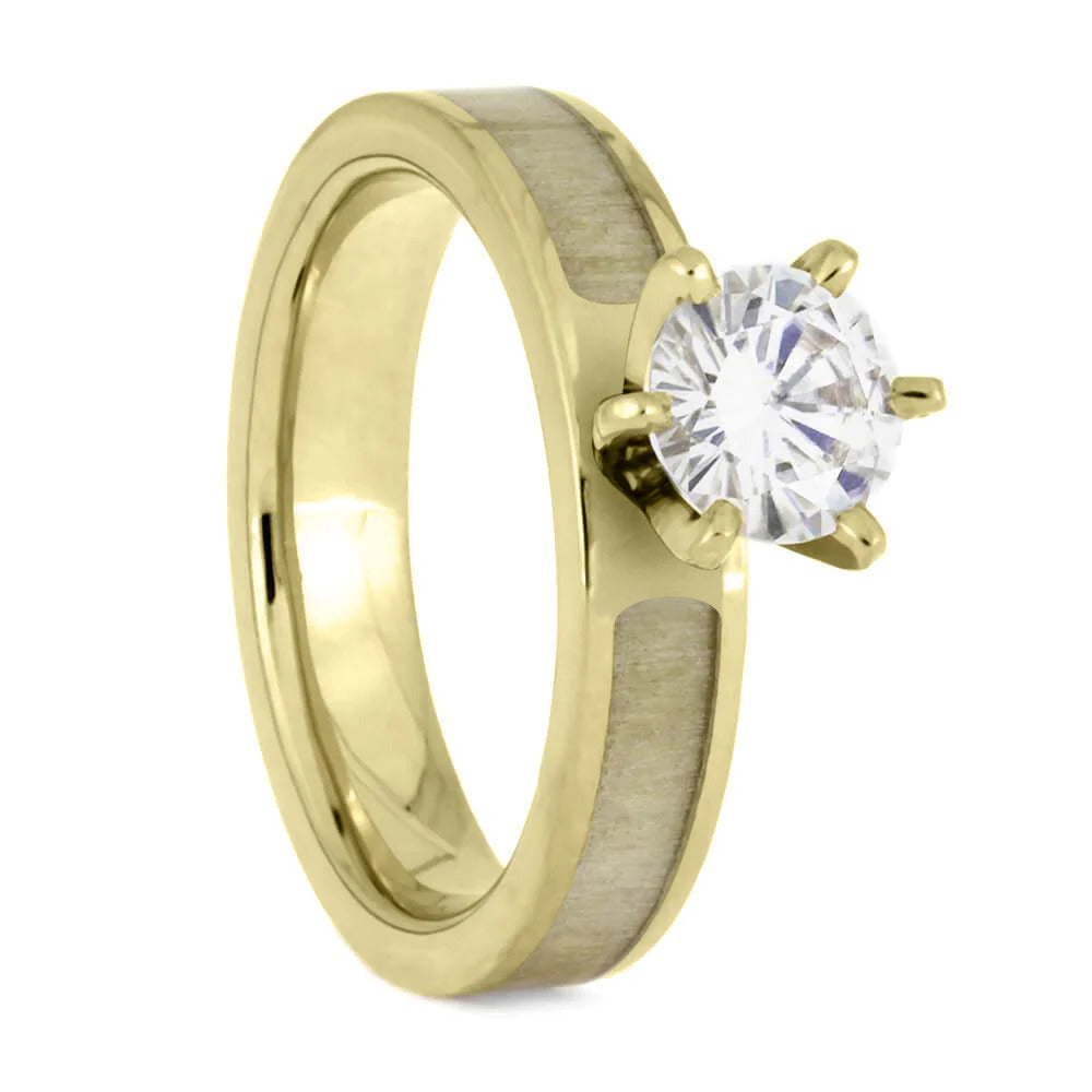 Solitaire Moissanite Engagement Ring