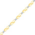 Yellow Gold Diamond Infinity Bracelet