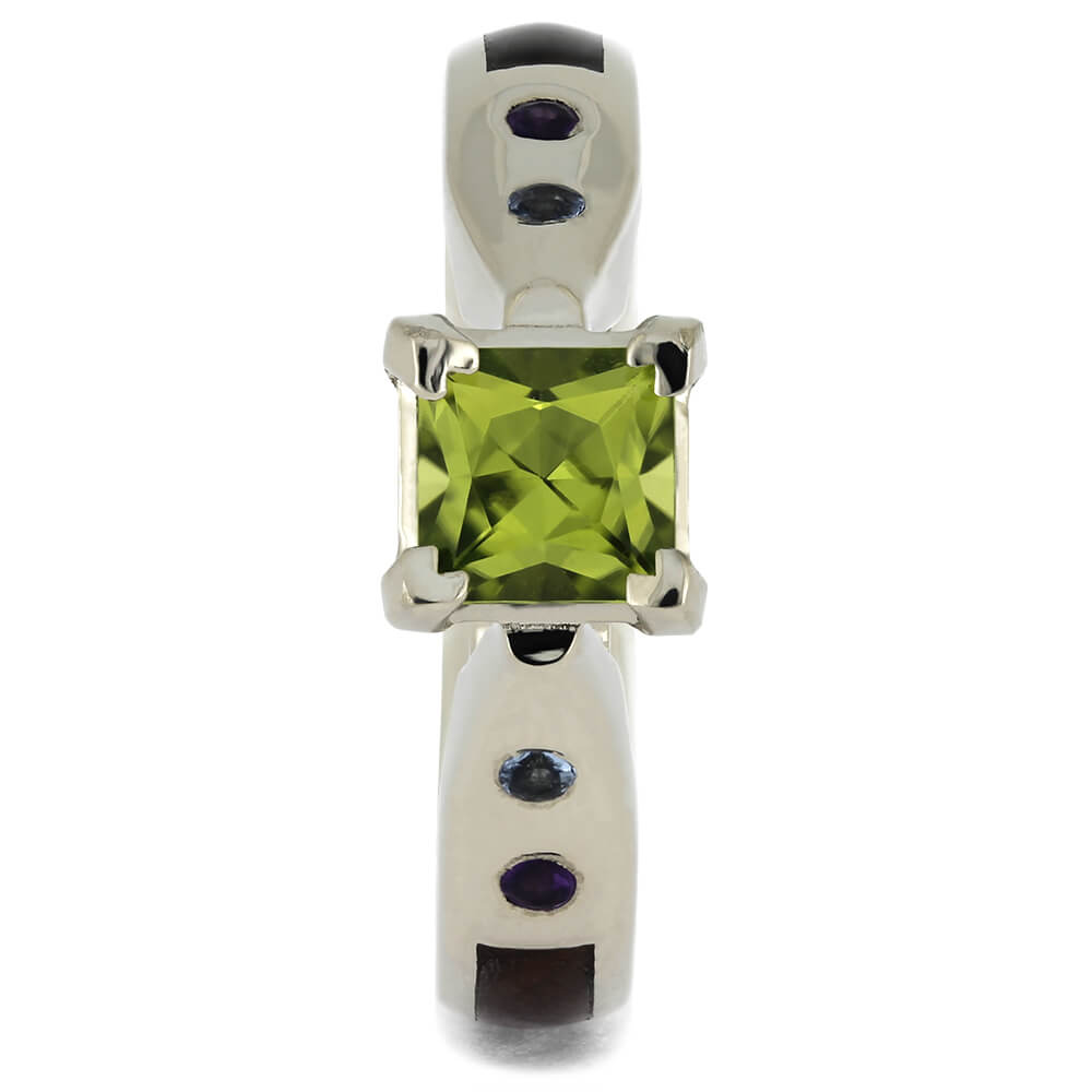 White Gold and Wood Engagement Rings for Her