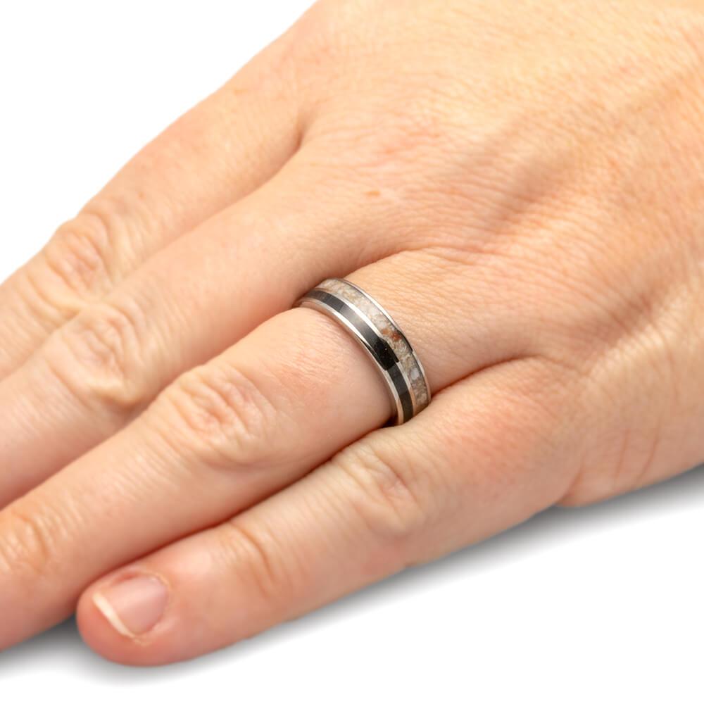 Pet Memorial Ring With Ashes and Fur-2479 - Jewelry by Johan