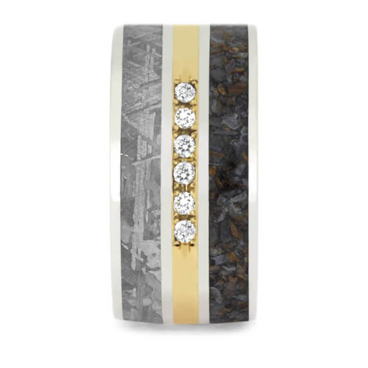 Crushed Dinosaur Bone Ring