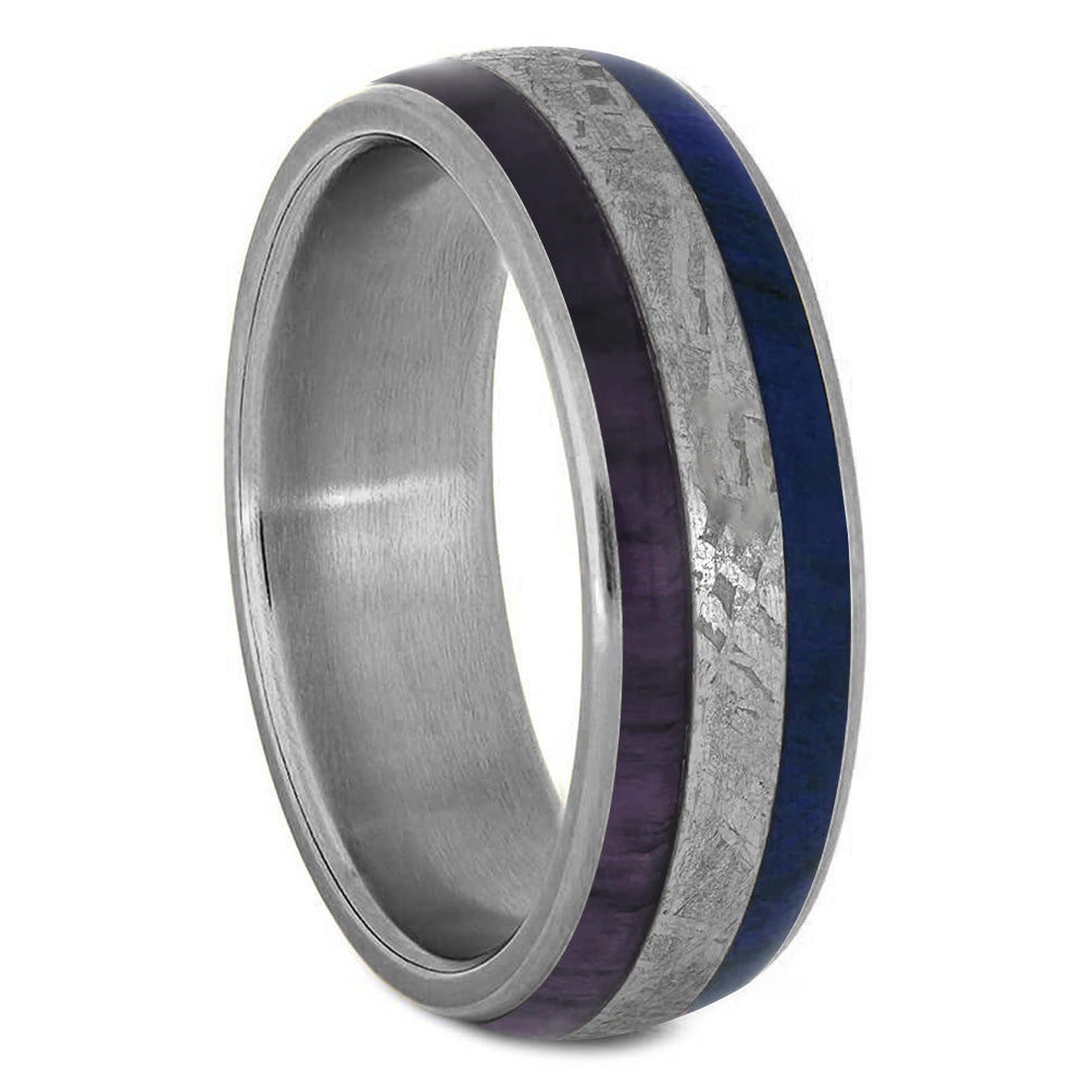 Purple Blue Wedding Band