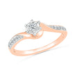 Rose Gold Diamond Engagement Ring