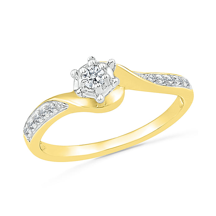 Yellow Gold Diamond Engagement Ring