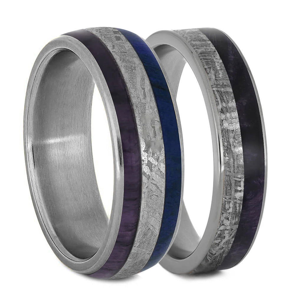 Coordinating Purple Wedding Bands