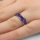 Purple Stardust™ Titanium Men's Wedding Band-2560 - Jewelry by Johan