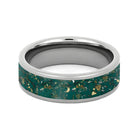Green Stardust™ Titanium Men's Wedding Band-2559 - Jewelry by Johan