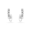 Triple Diamond Stud Earrings, White Gold or Silver-SHEF011724ATW - Jewelry by Johan