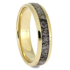 Antler and Yellow Gold Wedding Bands