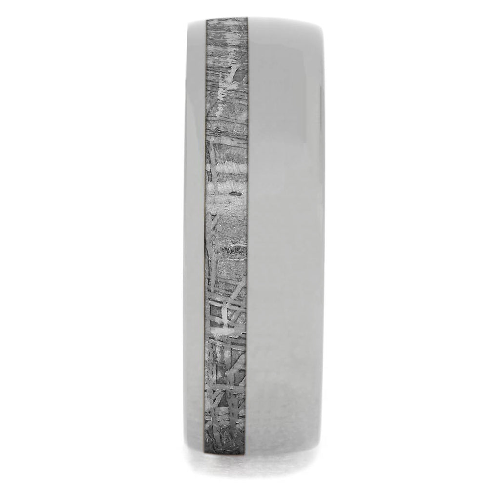 Simple, Gibeon Meteorite Wedding Band, 7mm Ring