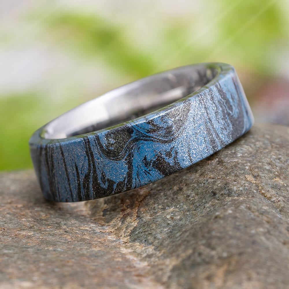 Unique Blue Men's Ring