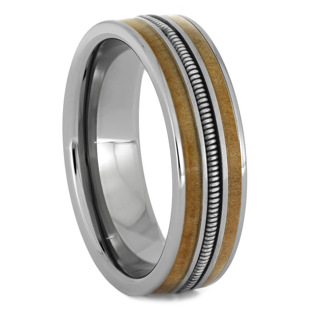 Rowan Wood & Guitar String Ring