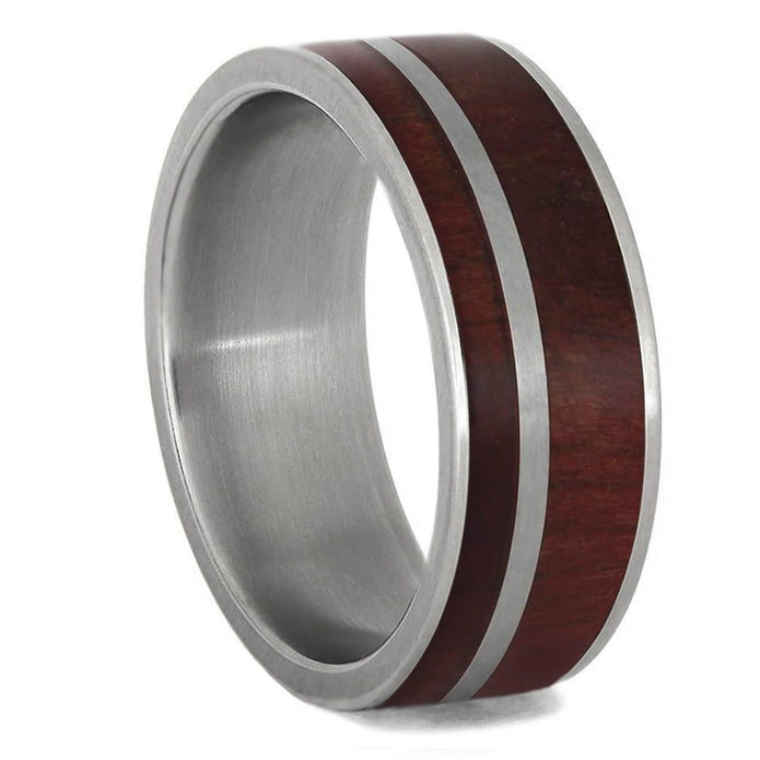 Ruby Redwood Men's Wedding Band